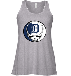 Detroit Tigers Grateful Dead Steal Your Face Baseball Womens Racerback Tank Top