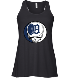 Detroit Tigers Grateful Dead Steal Your Face Baseball Womens Racerback Tank Top