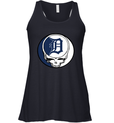 Detroit Tigers Grateful Dead Steal Your Face Baseball Womens Racerback Tank Top Womens Racerback Tank Top - VeigarTee