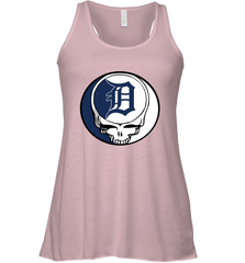 Detroit Tigers Grateful Dead Steal Your Face Baseball Womens Racerback Tank Top Womens Racerback Tank Top - VeigarTee