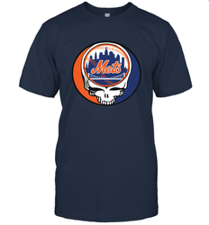New York Mets Grateful Dead Steal Your Face Baseball Mens T-Shirt