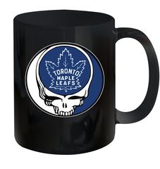 Toronto Maple Leafs Grateful Dead Steal Your Face Hockey NHL Ceramic Mug 11oz Ceramic Mug 11oz - VeigarTee