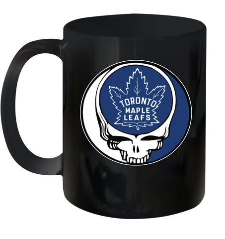Toronto Maple Leafs Grateful Dead Steal Your Face Hockey NHL Ceramic Mug 11oz Ceramic Mug 11oz / Black / 11oz Ceramic Mug 11oz - VeigarTee