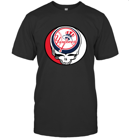 New York Yankees Grateful Dead Steal Your Face Baseball Mens T-Shirt Mens T-Shirt / Black / S Mens T-Shirt - VeigarTee