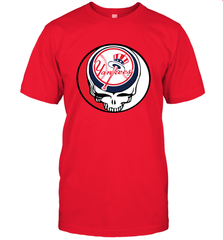 New York Yankees Grateful Dead Steal Your Face Baseball Mens T-Shirt Mens T-Shirt - VeigarTee