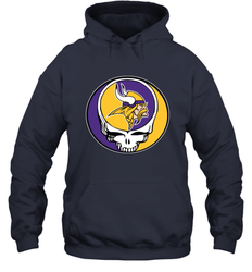 Minnesota Vikings Grateful Dead Steal Your Face NFL Football Adult Hoodie Sweatshirt