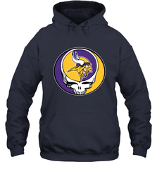 Minnesota Vikings Grateful Dead Steal Your Face NFL Football Adult Hoodie Sweatshirt Adult Hoodie Sweatshirt - VeigarTee