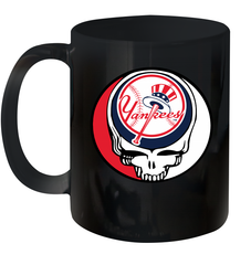 New York Yankees Grateful Dead Steal Your Face Baseball Ceramic Mug 11oz Ceramic Mug 11oz - VeigarTee