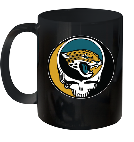 Jacksonville Jaguars Grateful Dead Steal Your Face NFL Football Ceramic Mug 11oz Ceramic Mug 11oz / Black / 11oz Ceramic Mug 11oz - VeigarTee