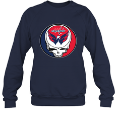 Washington Capitals Grateful Dead Steal Your Face Hockey NHL Adult Sweatshirt