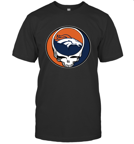 Denver Broncos Grateful Dead Steal Your Face NFL Football Mens T-Shirt Mens T-Shirt / Black / S Mens T-Shirt - VeigarTee