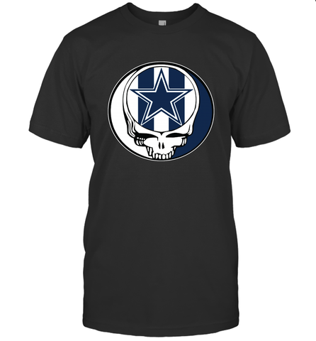 Dallas Cowboys Grateful Dead Steal Your Face NFL Football Mens T-Shirt Mens T-Shirt / Black / S Mens T-Shirt - VeigarTee