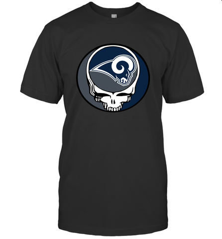 Los Angeles Rams Grateful Dead Steal Your Face NFL Football Mens T-Shirt Mens T-Shirt / Black / S Mens T-Shirt - VeigarTee