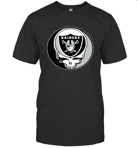 Oakland Raiders Grateful Dead Steal Your Face NFL Football Mens T-Shirt Mens T-Shirt / Black / S Mens T-Shirt - VeigarTee