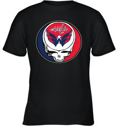 Washington Capitals Grateful Dead Steal Your Face Hockey NHL Youth T-Shirt