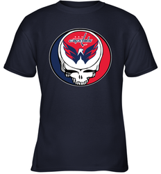 Washington Capitals Grateful Dead Steal Your Face Hockey NHL Youth T-Shirt