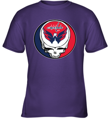 Washington Capitals Grateful Dead Steal Your Face Hockey NHL Youth T-Shirt Youth T-Shirt - VeigarTee