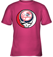New York Yankees Grateful Dead Steal Your Face Baseball Youth T-Shirt Youth T-Shirt - VeigarTee