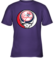 New York Yankees Grateful Dead Steal Your Face Baseball Youth T-Shirt Youth T-Shirt - VeigarTee