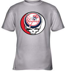 New York Yankees Grateful Dead Steal Your Face Baseball Youth T-Shirt Youth T-Shirt - VeigarTee