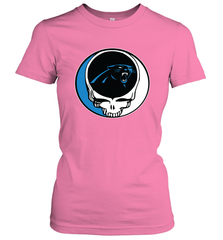 Carolina Panthers Grateful Dead Steal Your Face NFL Football Womens T-Shirt Womens T-Shirt - VeigarTee