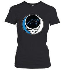 Carolina Panthers Grateful Dead Steal Your Face NFL Football Womens T-Shirt Womens T-Shirt - VeigarTee