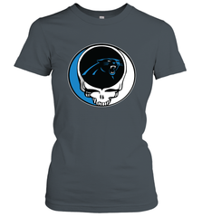 Carolina Panthers Grateful Dead Steal Your Face NFL Football Womens T-Shirt Womens T-Shirt - VeigarTee