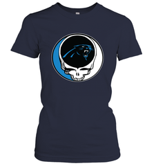 Carolina Panthers Grateful Dead Steal Your Face NFL Football Womens T-Shirt Womens T-Shirt - VeigarTee