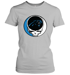 Carolina Panthers Grateful Dead Steal Your Face NFL Football Womens T-Shirt Womens T-Shirt - VeigarTee