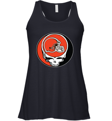 Cleveland Browns Grateful Dead Steal Your Face NFL Football Womens Racerback Tank Top Womens Racerback Tank Top - VeigarTee