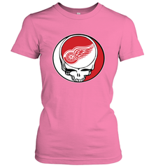 Detroit Red Wings Grateful Dead Steal Your Face Hockey NHL Womens T-Shirt Womens T-Shirt - VeigarTee