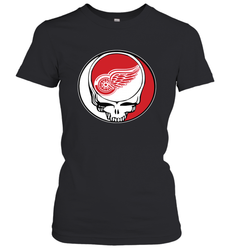 Detroit Red Wings Grateful Dead Steal Your Face Hockey NHL Womens T-Shirt