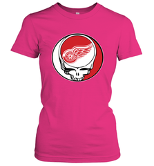 Detroit Red Wings Grateful Dead Steal Your Face Hockey NHL Womens T-Shirt Womens T-Shirt - VeigarTee