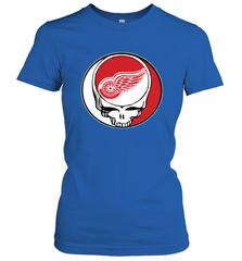 Detroit Red Wings Grateful Dead Steal Your Face Hockey NHL Womens T-Shirt Womens T-Shirt - VeigarTee