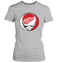Detroit Red Wings Grateful Dead Steal Your Face Hockey NHL Womens T-Shirt Womens T-Shirt - VeigarTee
