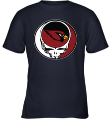 Arizona Cardinals Grateful Dead Steal Your Face NFL Football Youth T-Shirt Youth T-Shirt - VeigarTee