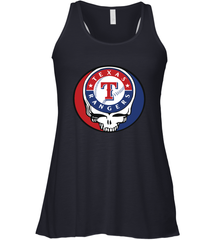 Texas Rangers Grateful Dead Steal Your Face Baseball Womens Racerback Tank Top Womens Racerback Tank Top - VeigarTee