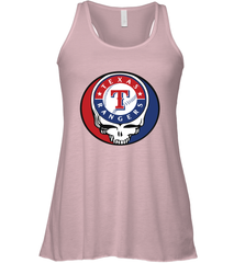 Texas Rangers Grateful Dead Steal Your Face Baseball Womens Racerback Tank Top Womens Racerback Tank Top - VeigarTee