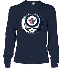 Winnipeg Jets Grateful Dead Steal Your Face Hockey NHL Adult Long Sleeve T-Shirt Adult Long Sleeve T-Shirt - VeigarTee