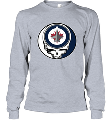 Winnipeg Jets Grateful Dead Steal Your Face Hockey NHL Adult Long Sleeve T-Shirt Adult Long Sleeve T-Shirt - VeigarTee