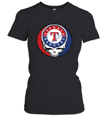Texas Rangers Grateful Dead Steal Your Face Baseball Womens T-Shirt Womens T-Shirt - VeigarTee