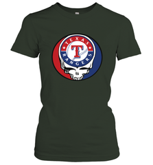 Texas Rangers Grateful Dead Steal Your Face Baseball Womens T-Shirt Womens T-Shirt - VeigarTee