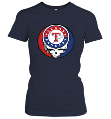 Texas Rangers Grateful Dead Steal Your Face Baseball Womens T-Shirt Womens T-Shirt - VeigarTee