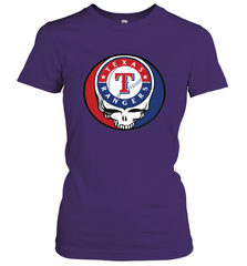 Texas Rangers Grateful Dead Steal Your Face Baseball Womens T-Shirt Womens T-Shirt - VeigarTee