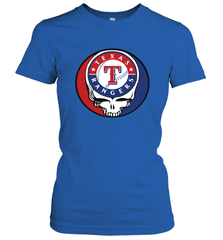 Texas Rangers Grateful Dead Steal Your Face Baseball Womens T-Shirt Womens T-Shirt - VeigarTee