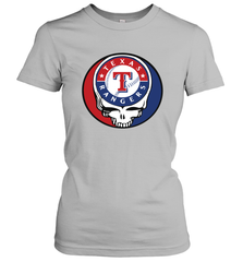 Texas Rangers Grateful Dead Steal Your Face Baseball Womens T-Shirt Womens T-Shirt - VeigarTee
