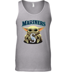 Baby Yoda Hugs Loves The Seattle Mariners Baseball Mens Tank Top Mens Tank Top - VeigarTee