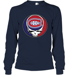 Montreal Canadiens Grateful Dead Steal Your Face Hockey NHL Adult Long Sleeve T-Shirt