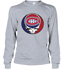 Montreal Canadiens Grateful Dead Steal Your Face Hockey NHL Adult Long Sleeve T-Shirt Adult Long Sleeve T-Shirt - VeigarTee