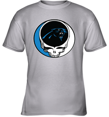 Carolina Panthers Grateful Dead Steal Your Face NFL Football Youth T-Shirt Youth T-Shirt - VeigarTee